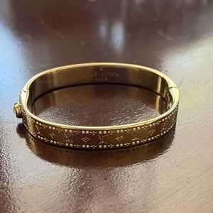 Louis Vuitton Nanogram Monogram Strass Bracelet Cuff Small